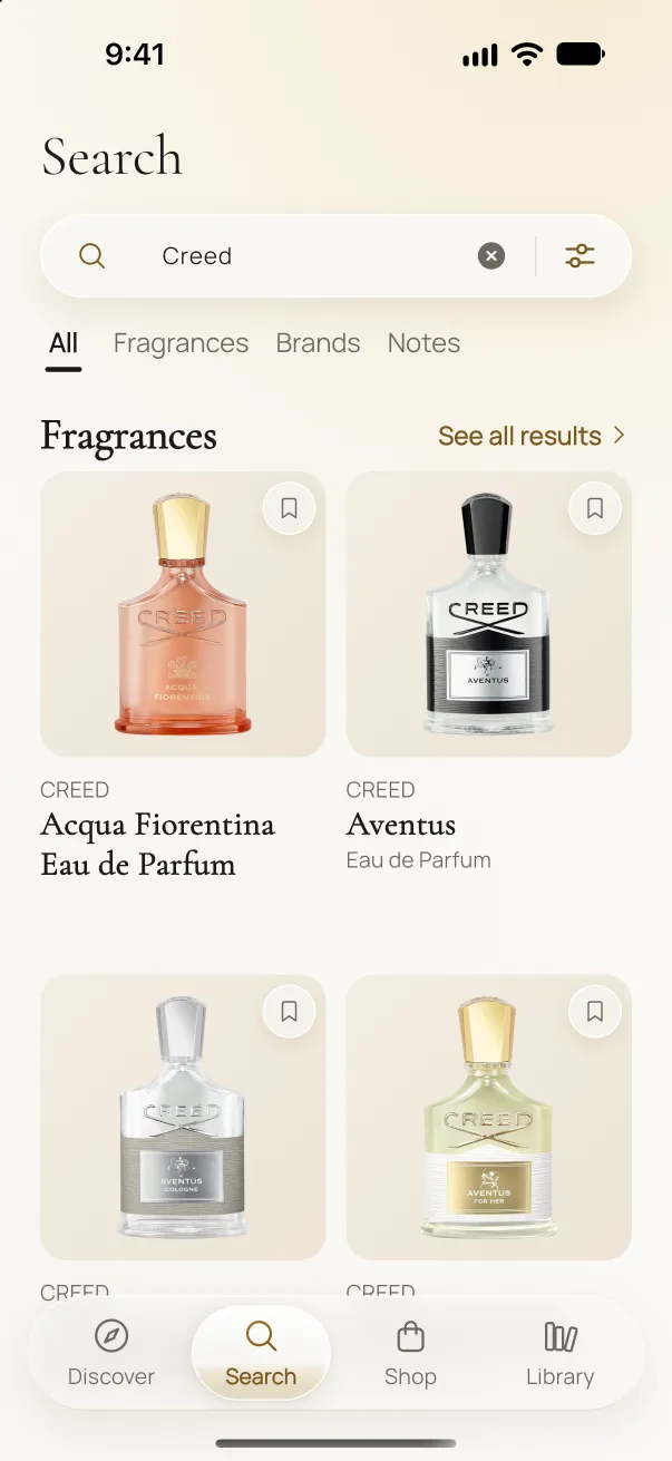 Search results for Creed in The Lucky Aroma